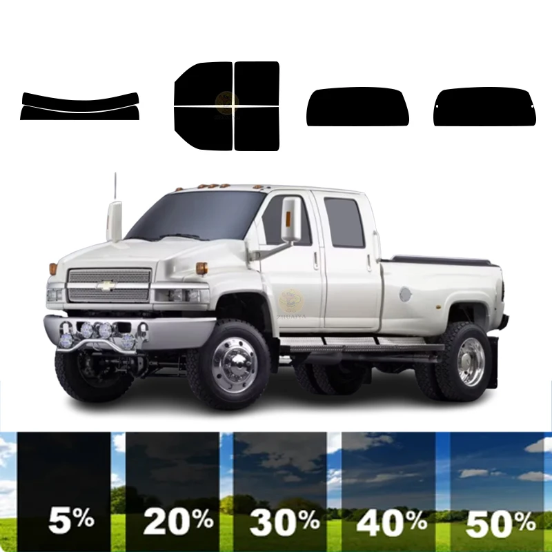 

precut Removable Window Tint Film Car 100% UVR 5%-70%VLT Heat Insulation Carbon ﻿For CHEVROLET PICKUP KODIAK 4 DR PU 2003-2009