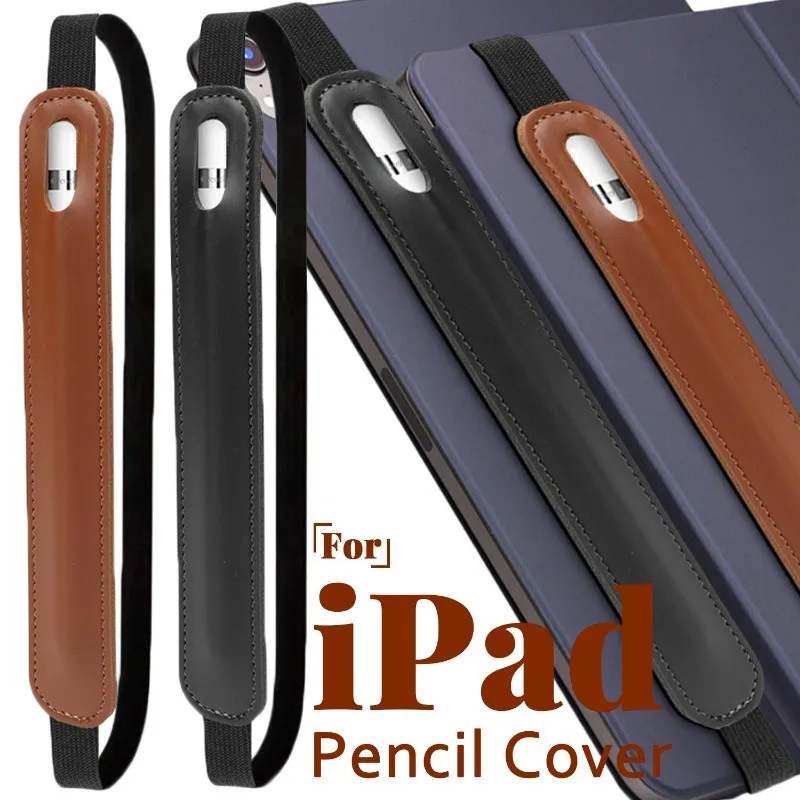 Pencil Cover Holder for Apple Pencil 3 2 1 PU Leather Pouch Case For iPad Air/Pro Stylus Pen Sleeve Accessories Elastic Band