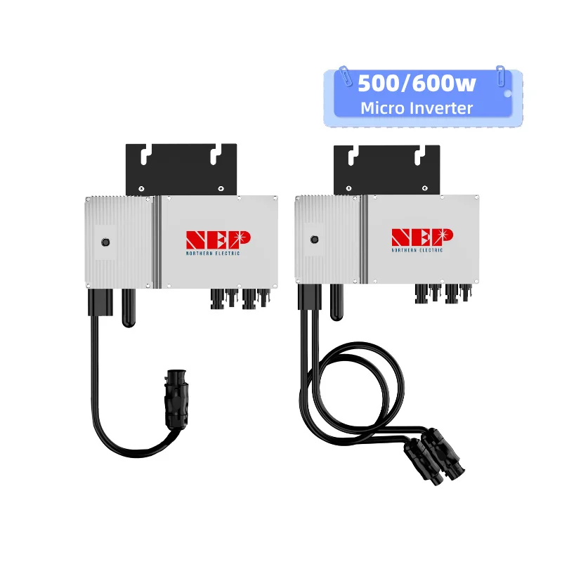 NEP 600W On-Grid Solar Power Microinverter Single Phase DC AC Micro Regulator 60Hz Lithium MPPT Wi-Fi Pure Sine Wave for Home