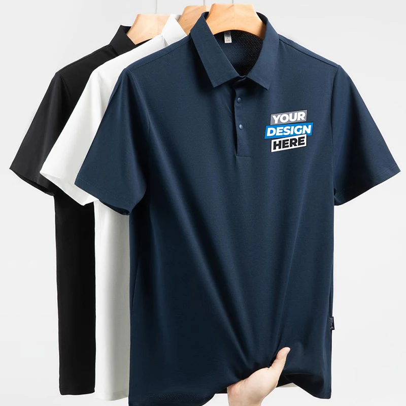 Высококачественная быстросохнущая рубашка поло с индивидуальным логотипом и антибактериальной функцией 7А, доступны в размерах S-6XL, минимальный заказ, 1 шт. LS-S6602