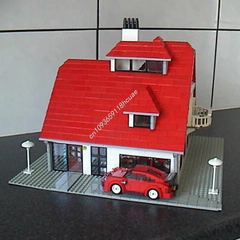 2609 pçs moc villa 2 0 cityed modelo blocos de construção brinquedos construção montar educação presentes natal tijolo crianças aniversário