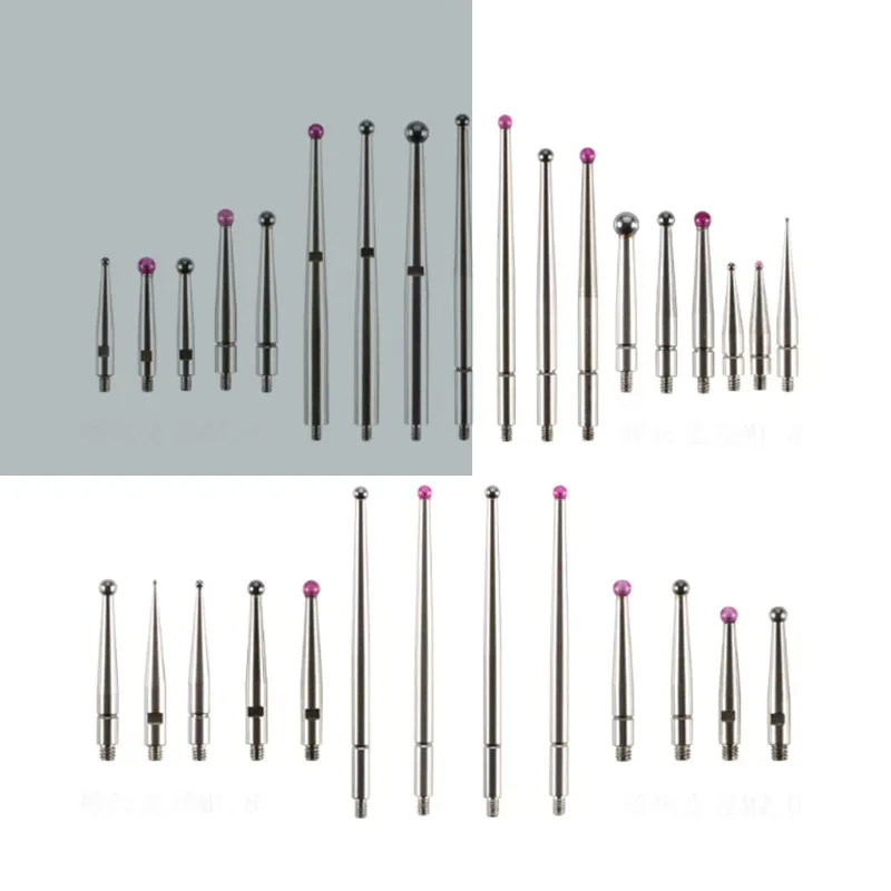 M1.4-M1.6 lever dial gauge probe ruby measuring needle CNC machine probe micrometer head measuring needle