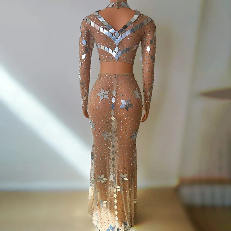 زي ملهى ليلي بار سليم صالح المغني مهرجان الموسيقى مأدبة فستان الحفلات مجموعة عدسات Vestidos Festas E Eventos Hochzeitskleid Damen