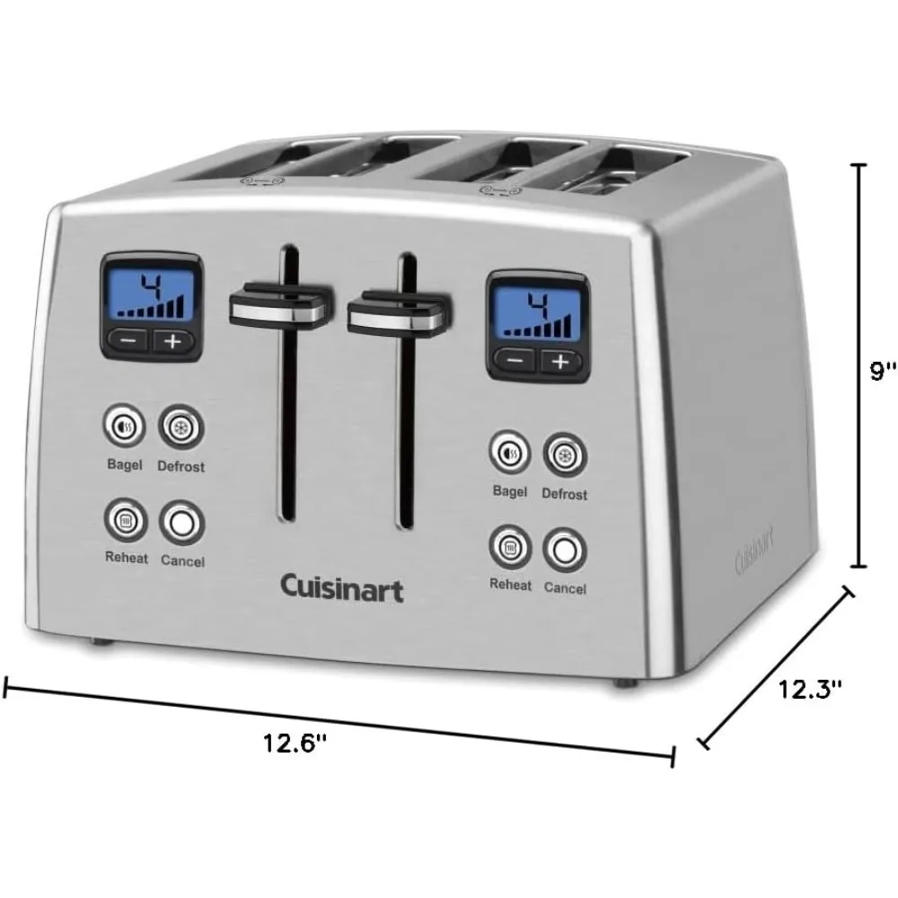 4-Slice Countdown Motorized Toaster, Stainless Steel