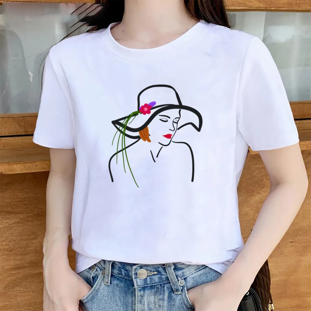 Fashion Printed Women's Short-sleeved T-shirt Base Oversized T Shirt  Tops  Women Clothing  Harajuku