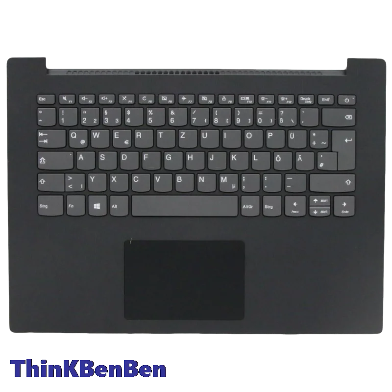 DE German Black Keyboard Upper Case Palmrest Shell Cover For Lenovo Ideapad 130 330C 14 14IKB 14AST 5CB0R34888