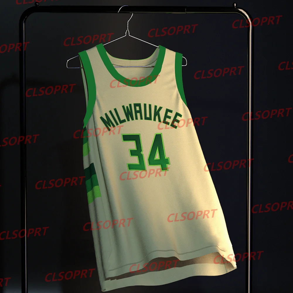 24/25 Milwaukee #0 American New Arrivals Summer Fall Bucks #34 Sweatshirts Basketball Jerseys Adults/Kids Limited Joint Training