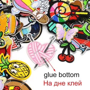 卸売ランダムミキシングパッチセット衣服用の刺繍パッチセットアップリケパンクのかわいい服のステッカーの鉄 6つのベストセールスガールズパッチ-4