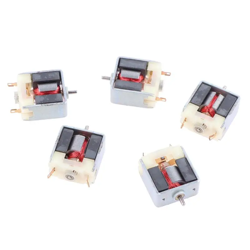 5PCS 3V Metal  Small 020 Bare Motor Micro 18MM Square Motor DC 3V 26000RPM High Speed Engine 1.5mm Shaft DIY Hobby Toy Car Model