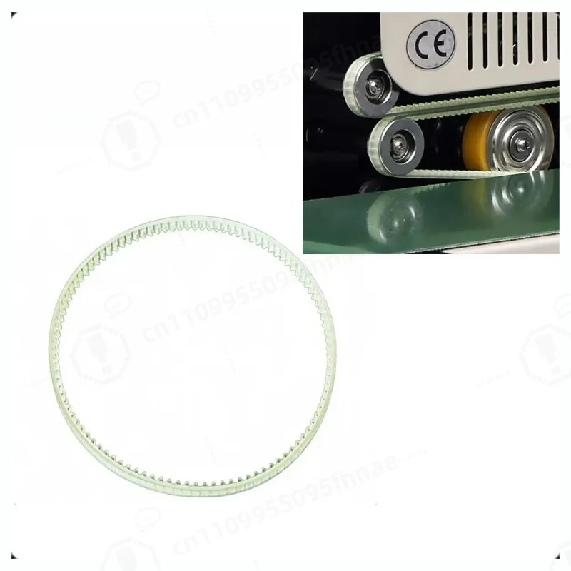30pcs/lot 410mm 420mm 428mm 598mm 600mm 630mm Gear belt Tooth Belt Spare part for Continuous Sealing Machine Band Sealer