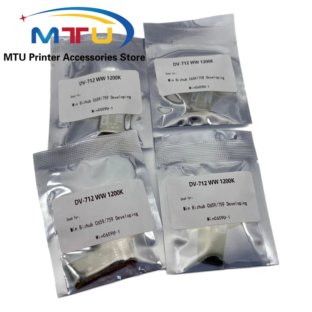 5Sets DV712 Developer Chip for Konica Minolta Bizhub C659 C759