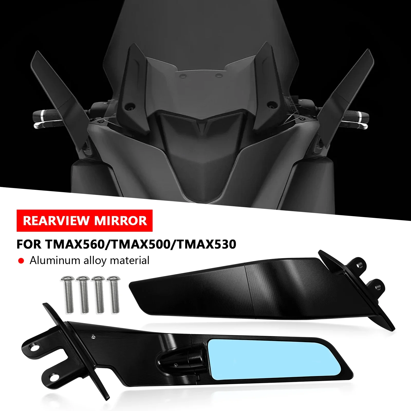 

Для T-MAX 560 2020 2021, невидимое зеркало заднего вида для мотоцикла, спортивное зеркало с крылышками, регулируемое зеркало заднего вида, аксессуар T-MAX 560