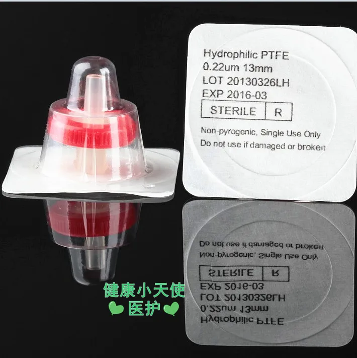 13MM Sterile PTFE Hydrophobic Filter Needle Water Vapor Separation Filter Micro Air Filtration