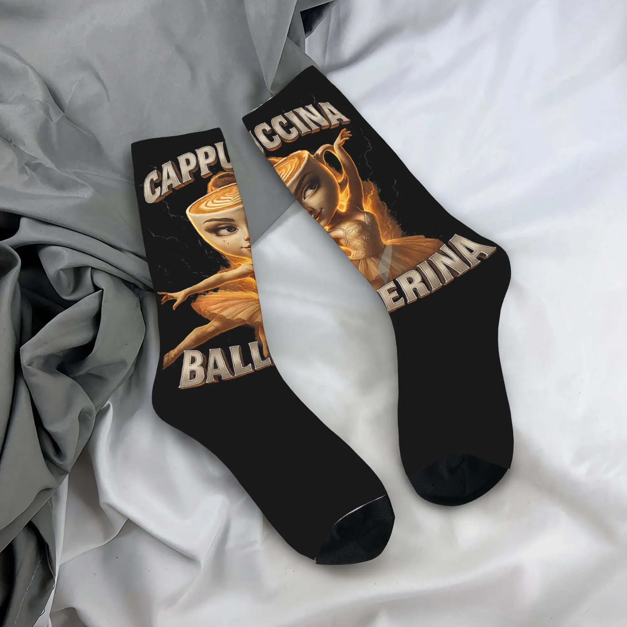 유머 감성 양말 이탈리아 브레인로트 밈 디자인 스타킹 항균 남성 양말 고품질 겨울 우아한 사이클링 양말