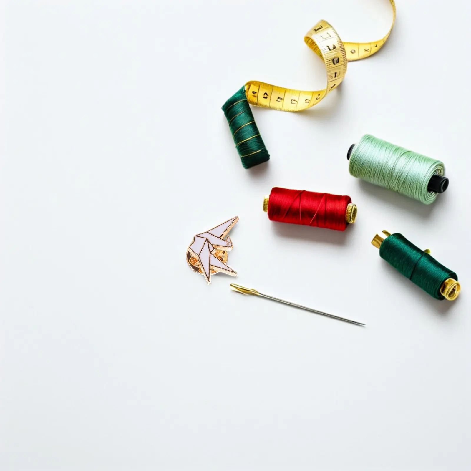 10Pcs Origami Crane Brooch Cute Cartoon Pins Metal Brooches for Women Clothes Backpack Decoration Cute Pins for Backpacks