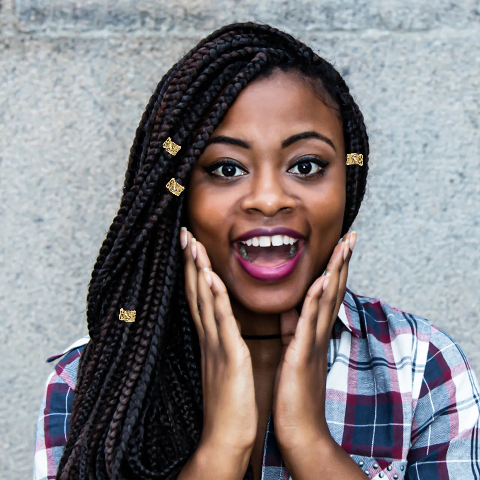 

20 шт. ретро-заколок для волос в этническом стиле, аксессуары для дредов, кос, украшения для бороды, для вечеринок, свадеб, выпускных вечеров