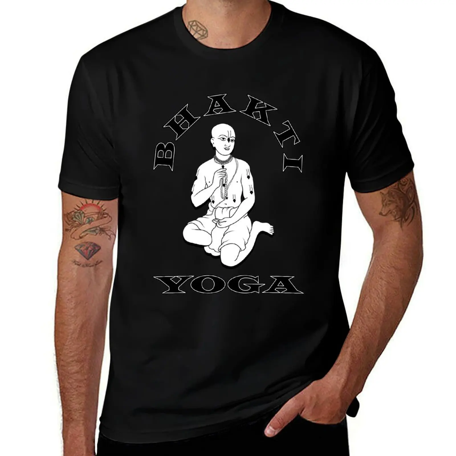 

Bhakti Yoga T-Shirt shirts graphic tee blue archive hippie clothes t shirt men 100℅ cotton