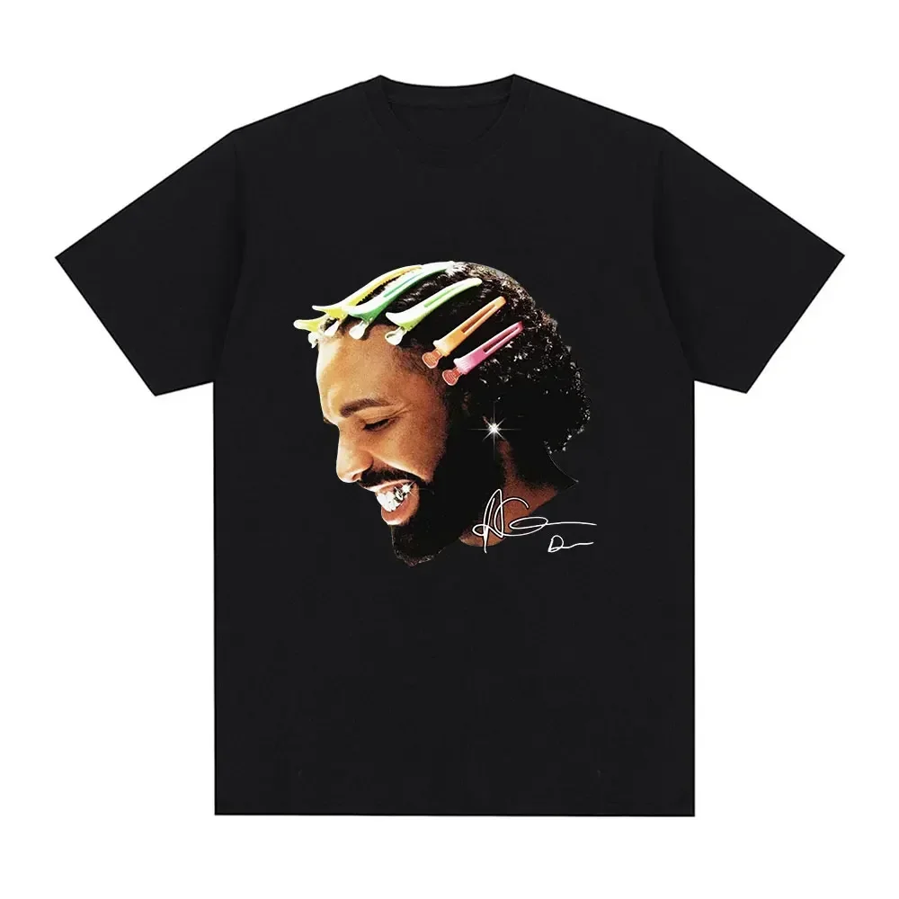 Rapper Drake for All The Dogs Pattern T-shirt Women's Hip Hop Fashion T-shirt Casual T-shirt Street Clothing