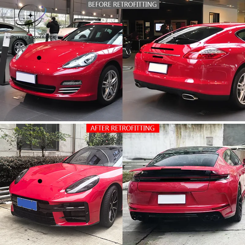 Factory Direct Sale2009-2016 Car Body Kit with 2025 Front and Rear Bumpers New Condition Includes Fog Light Cut-Outs for Panamer