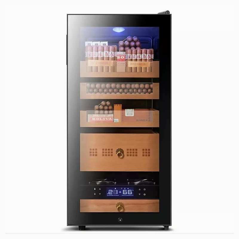 VANACE NEW Design Large Electronic Cigar Humidor Cabinet High End Humidor Tobacco Display Cigar Cabinet With Lock
