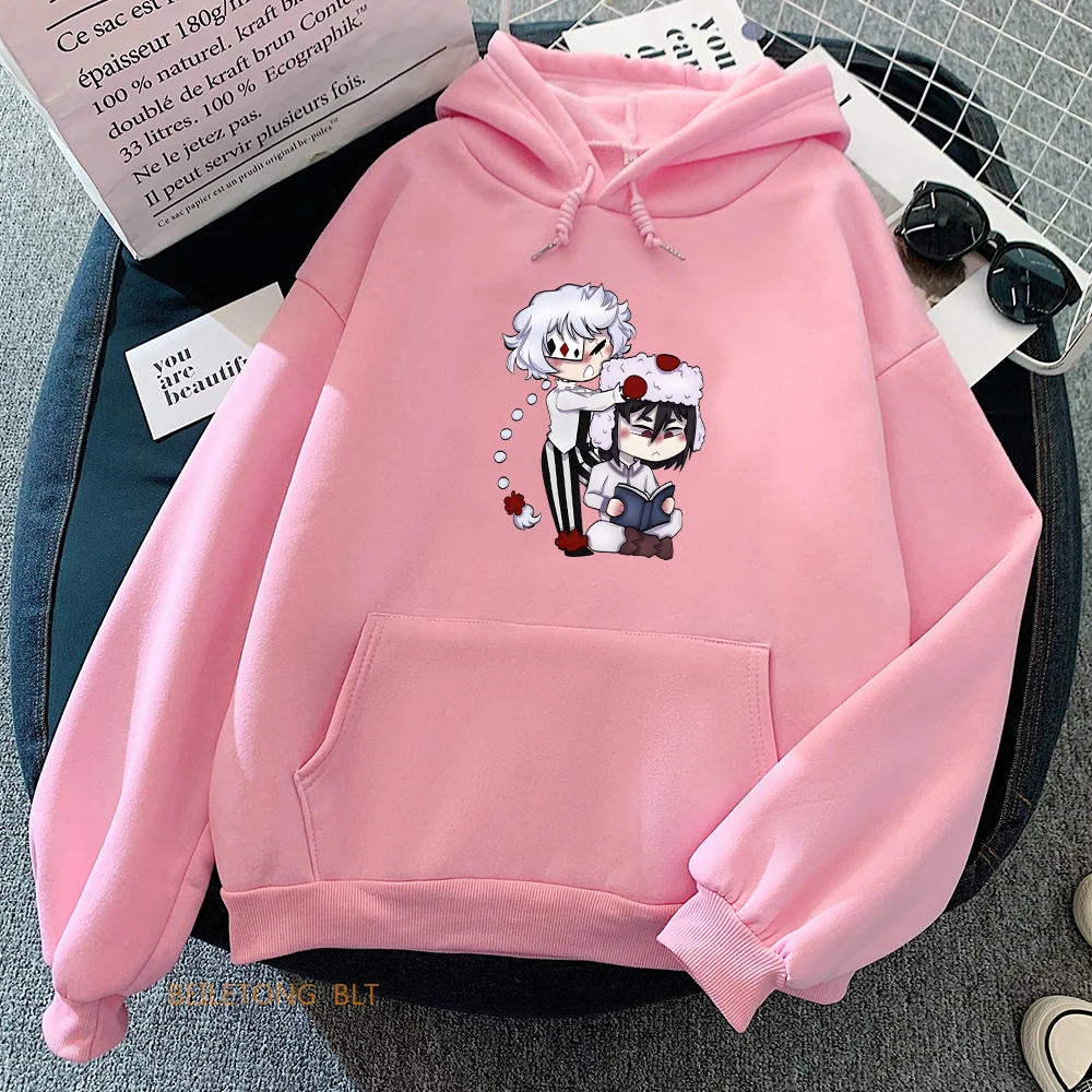 2024 Bungo Stray Dogs Nikolai Gogol Harajuku Hoodies Fashion Cartoon Sweatwear Couple Sweatshirt WOMEN Autumn/Winter Printing Hi