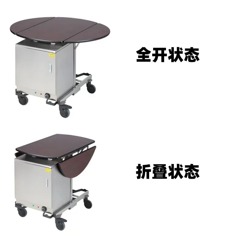 Customized hotel restaurant insulation food delivery truck Folding food delivery trolley Mobile food delivery truck Commercial s