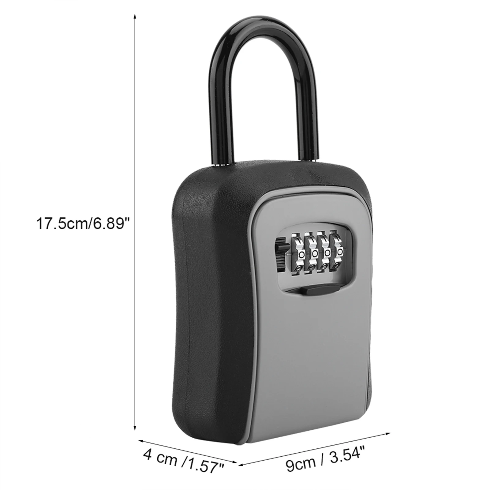 4 Digit Key Safe Security Storage Lock Box Combination Wall Mount Organizer Key Storage Lock Box