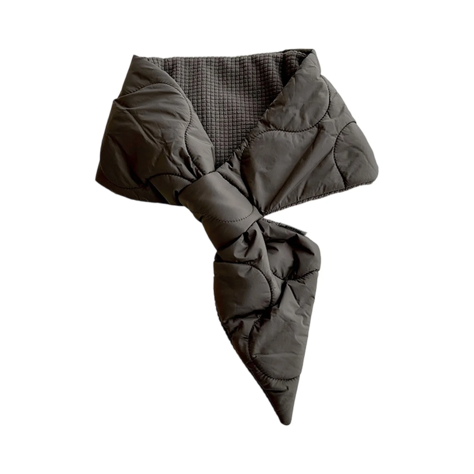 Elegancki, ciepły szal z piórami, wiatroodporny, w stylu koreańskim, puchowy szal na szyję, ochrona szyi, jednolity kolor, termiczny szalik dla dziewczyn.