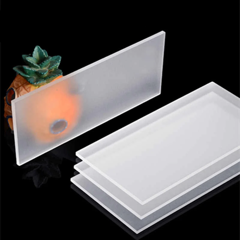 Thick 2-20mm Single Sided Frosted Acrylic Board Matte Translucent Organic Glass Plastic Sheet for Partition Diffusion Board