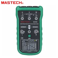 MS5900 LED Field Indicator Phase Rotation Tester 3 Motor Meter Sequence Tester Non-contact Rotary LCD Multimeter