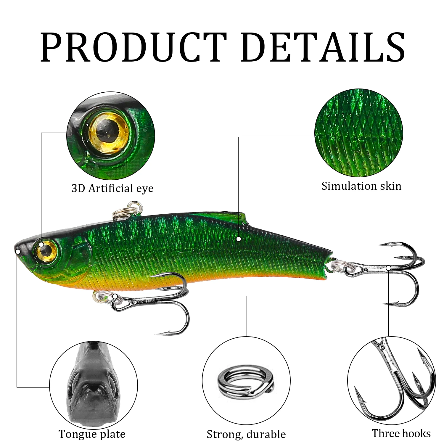 VIB Wobblers Isca Señuelo de Pesca para Invierno - imagen 4