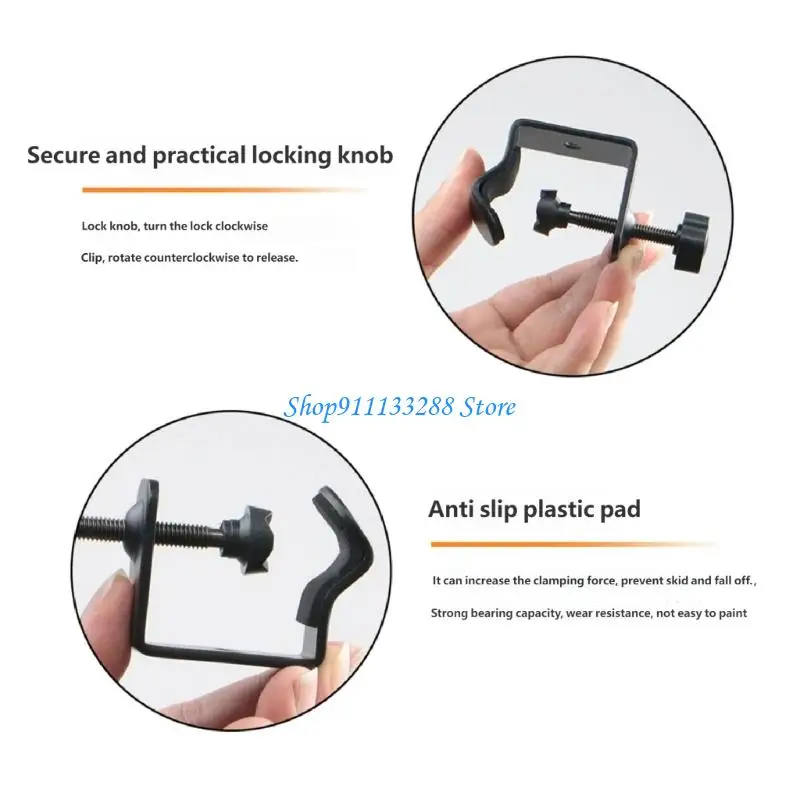

G88D Flexible 12Inch Adjustable Mic Stand Arm Super Clamp for Microphones Telescopes Blow Dryers Handheld Fan
