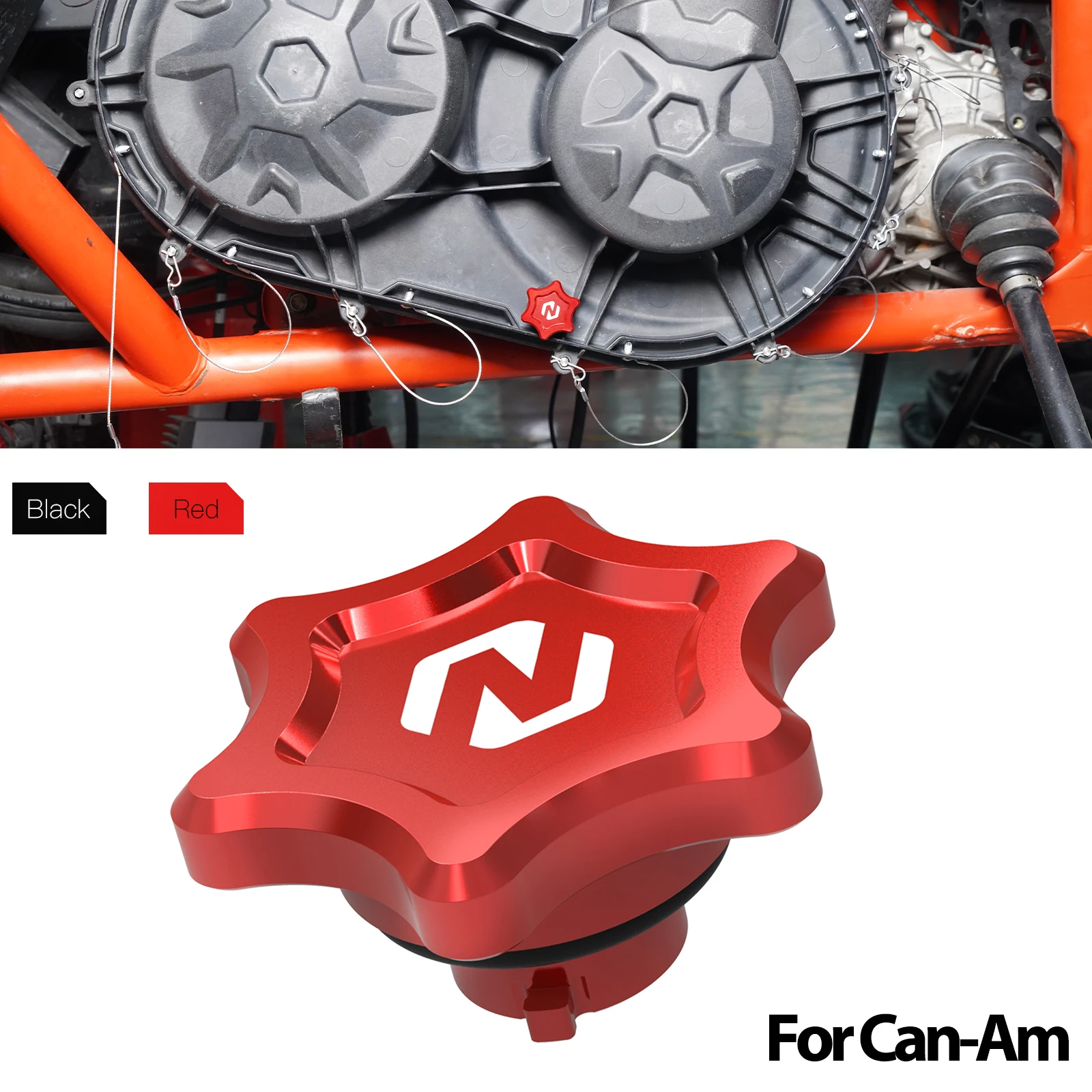 

UTV X3 Clutch Cover Thumb Screw Drain Plug For Can-Am Maverick X3 Trail Sport Outlander Defender Commander Max 1000R