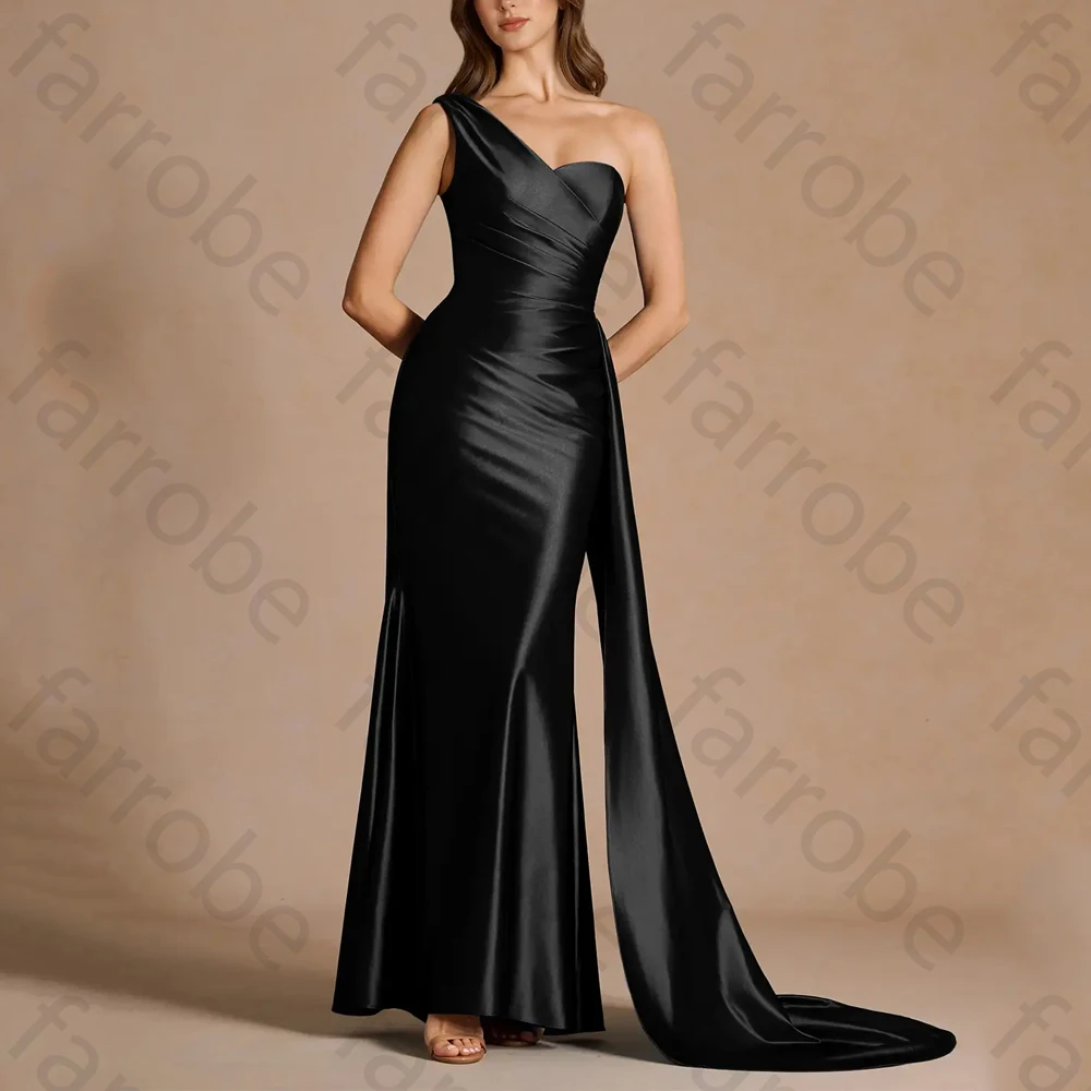 

Sexy One-shoulder Sleeveless Evening Dresses Elegant Backless Celebrity Dress Exquisite High Quality Prom Party Gowns Customized