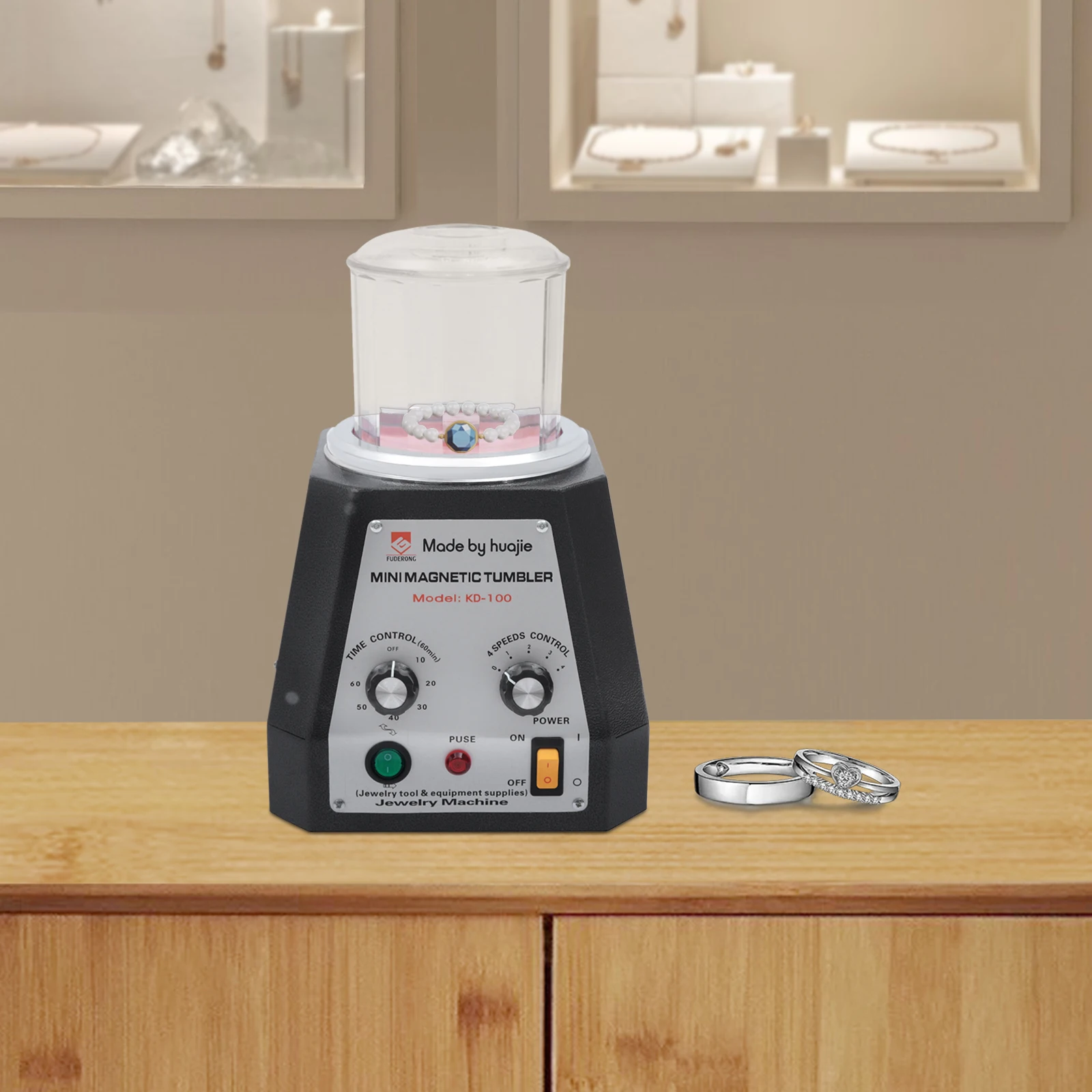 

Magnetic Jewelry Polishing Machine– Durable, Efficient Tool for Polishing, Rust Removal, and Grinding with Adjustable Speed