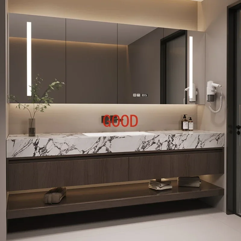 

Toilet Bathroom Cabinets Open Luxury Mirror Storage Cabinet Modern Corner Shelf Medicine Badkamer Kast Bathroom Furniture TD50BC