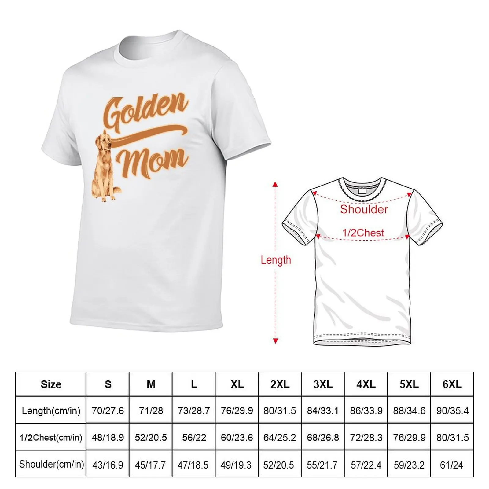 Golden Retriever Mom! Especially for Golden owners! T-Shirt Luxury man tees designer t shirt men