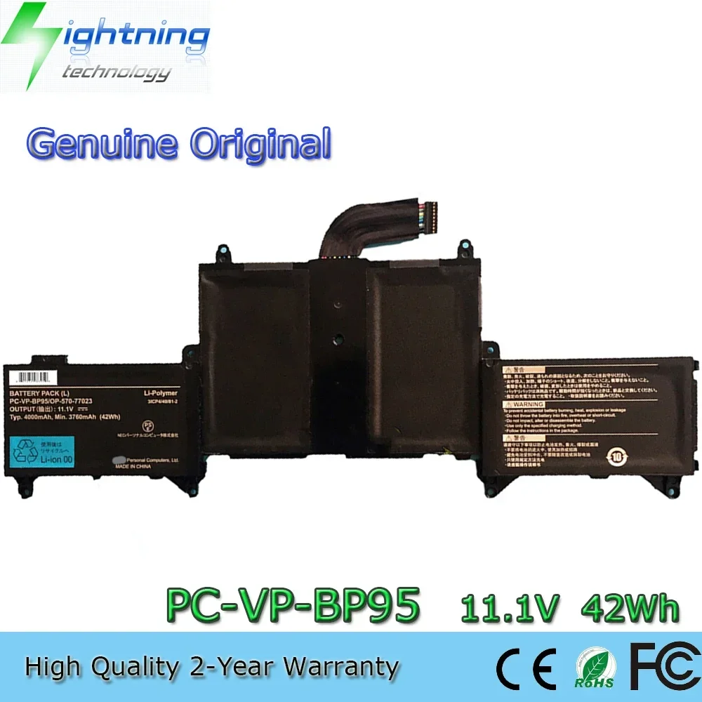 

Новый оригинальный аккумулятор для ноутбука PC-VP-BP95 11,1 В 42 Втч для NEC LaVie Z LZ650 LZ750 OP-570-77023 3ICP4/49/81-2
