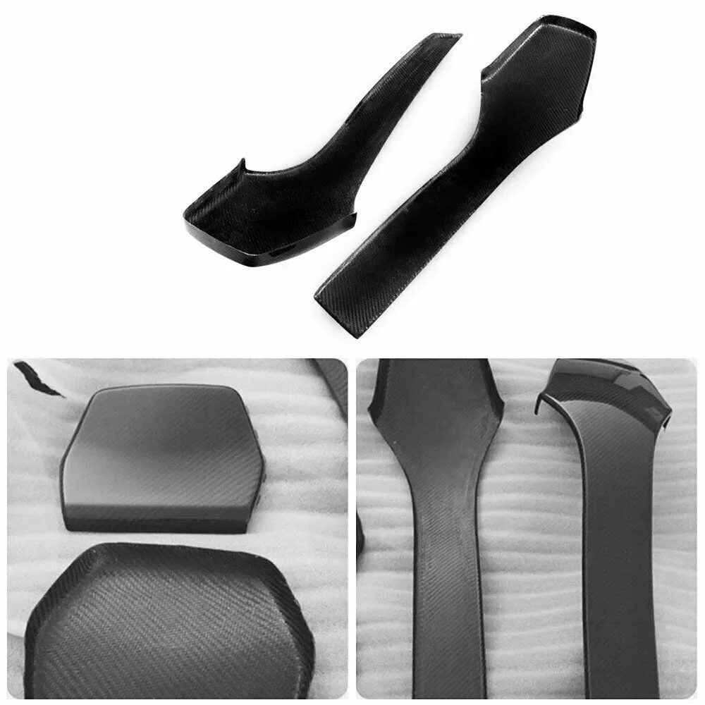 For BMW M3 F80 M2 F87 M4 F82 LCI 2014-2019 Dry  carbon fiber front seat back cover interior trims decoration parts Set of four