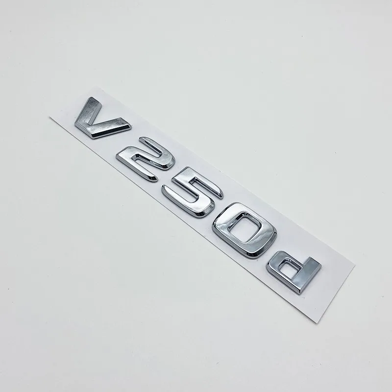 3D-Buchstaben V200d V220d V250d V300d V350d ABS-Emblem für V-Klasse Auto-Kotflügel-Abzeichen Kofferraum-Namensschild Logo-Aufkleber – Detail 14