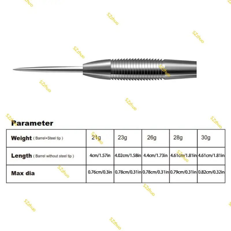 

3Pcs Replace Barrels Replacement Barrels Set for Soft and Steel Tip Play Metal Replacement Shafts Grip