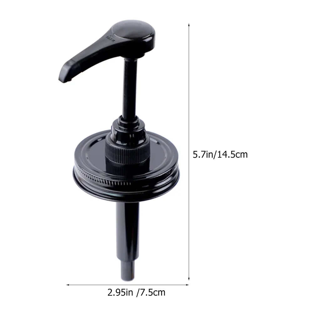 2Pcs Multi-Function Syrup Pump Dispenser Resistant to Deformation Easy-Press Auto-Return Design for Syrup Honey Shampoo view 4