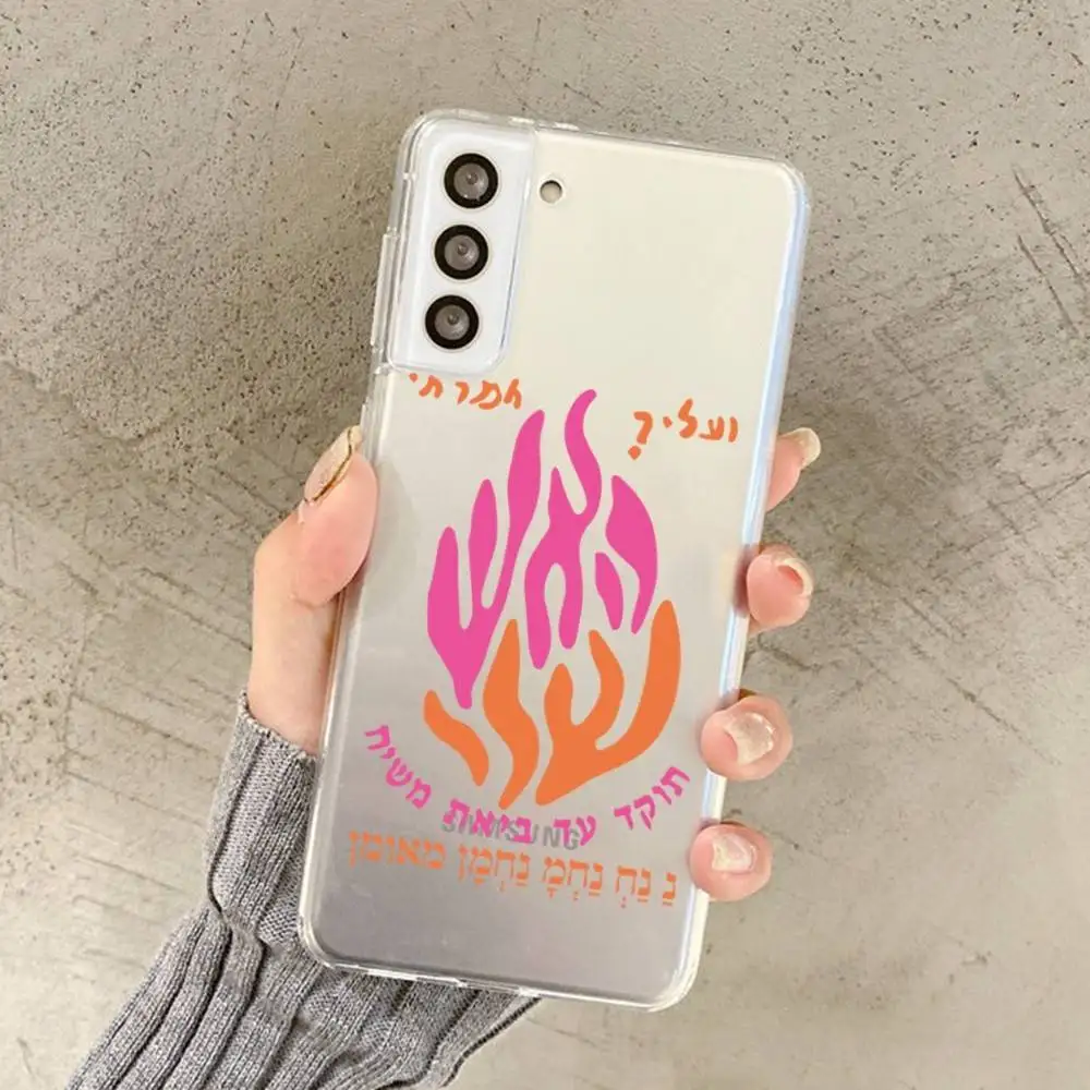 لهب نمط قضية الهاتف لسامسونج غالاكسي S 20 30 21 22 23 24 A 30 50 71 72 31 32 51 70 73 الترا زائد لايت واضح #2