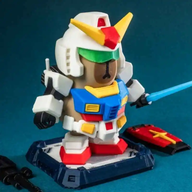 New capybara Rx-78-2 Assembly Model Movable Joints Magnetic Decorations For Dwarves Robot Mecha Kits Models toys Gifts