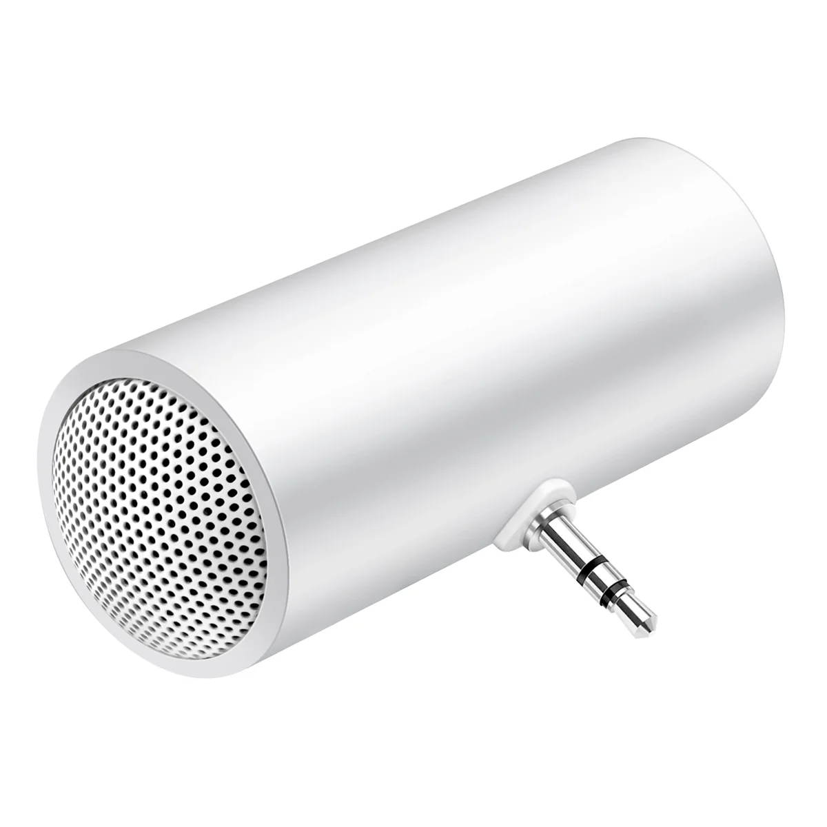 3.5mm jack estéreo mini alto-falante portátil mp3 player de música amplificador alto-falante para o telefone móvel tablet pc-branco