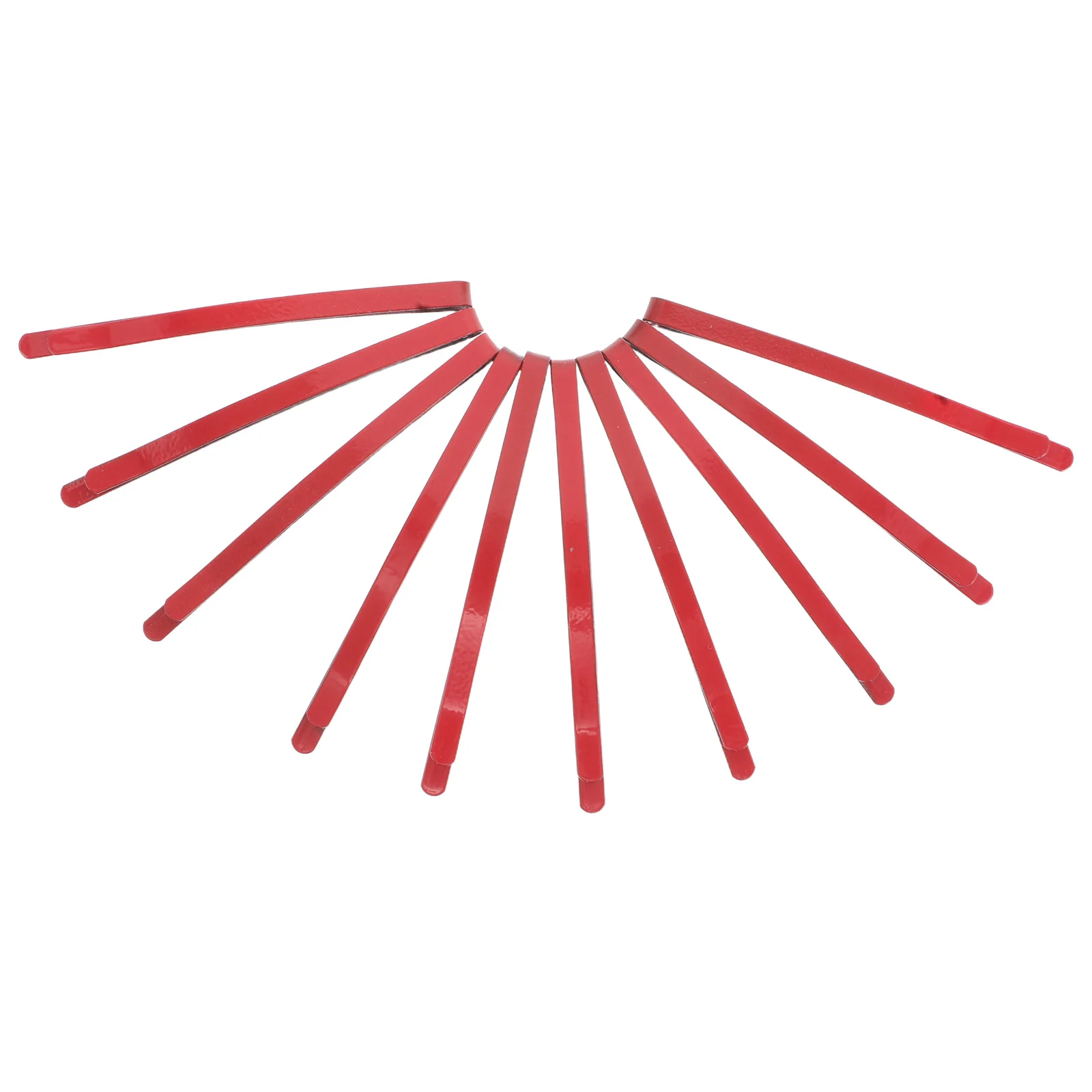 

10pcs Role Play Hair Clips Red Metal Snap Clip Lightweight Cartoon Hairpins For Kids Cosplay Party Decorative Barrettes Hair