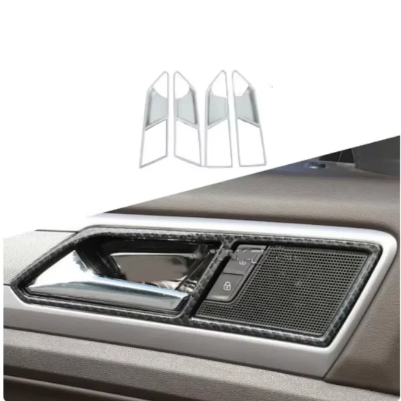 For VW Volkswagen Teramont Atlas 2017 2018 2019 2020 ABS Car Inner Door Bowl Cover Trim Armrest Handle Auto Interior Accessories