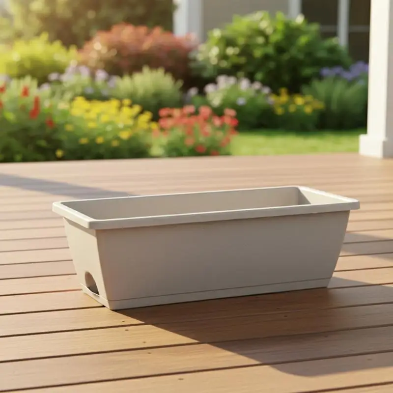 Self Absorbing Flower Planter Pot For Indoor Vegetable Herb Growing With Drainage Base Perfect For Space Saving Home Gardening