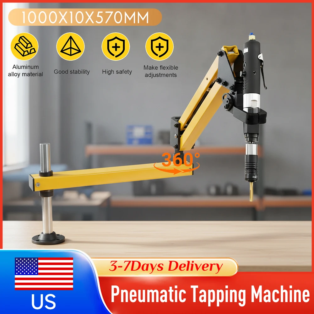 

Ручной пневматический нарезной станок, мини-консольный электрический нарезной станок с алюминиевой рукояткой 43 мм, инструмент для производства ﻿