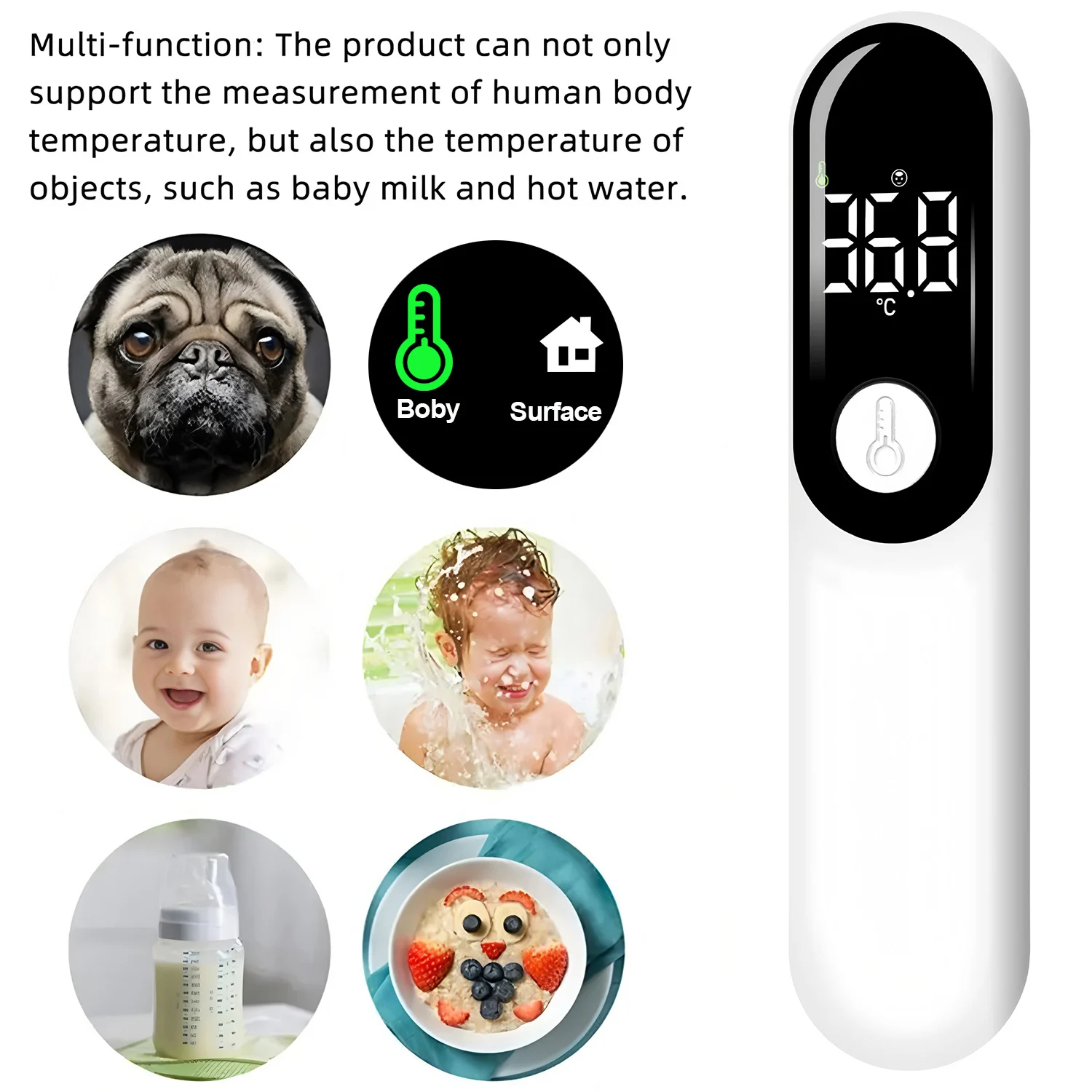 New Celsius Display Digital Infrared Thermometer Household Non-contact Medical Temperature Forehead Thermometer